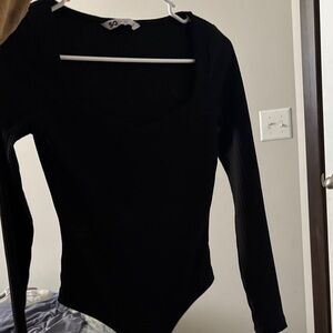 SO Classic Black Long Sleeve Bodysuit